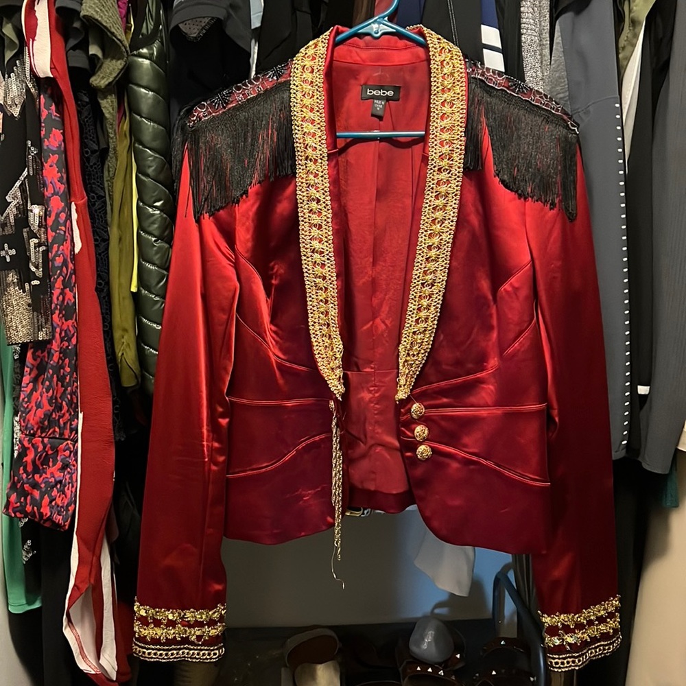 Bebe blazer made for Ring Master Halloween Costume!
